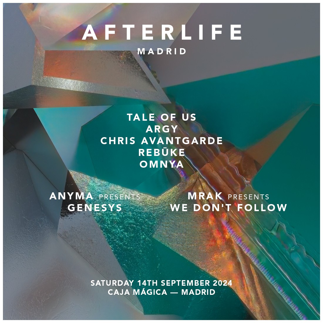AFTERLIFE MADRID Septiembre 14 - VIP